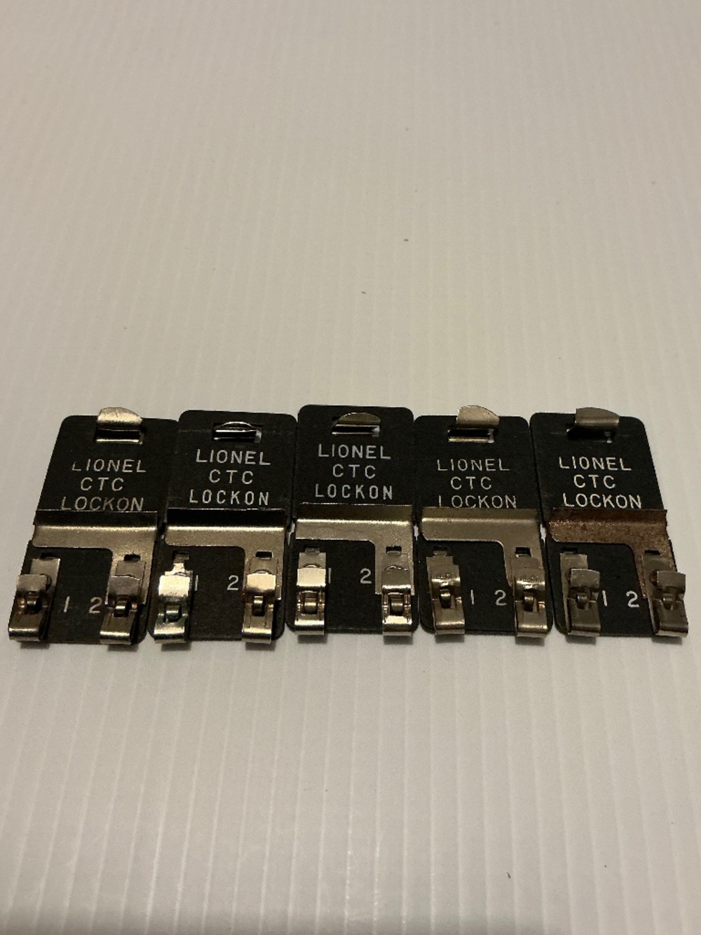 Lionel Lot Of 5 CTC Track Lock-On Connectors O Gauge Layout Vintage